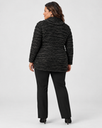 Cowl neck fancy knit tunic - Joseph Ribkoff