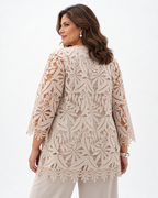 Veste droite en dentelle guipure  - Joseph Ribkoff