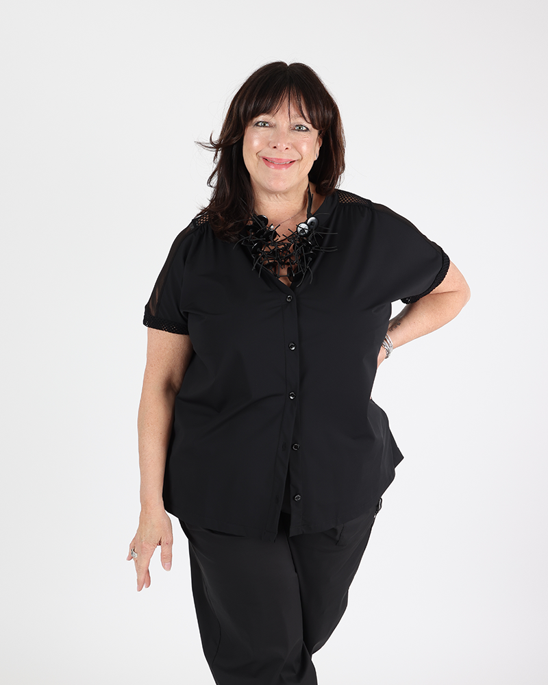 Korine Black Tunic - Maloka