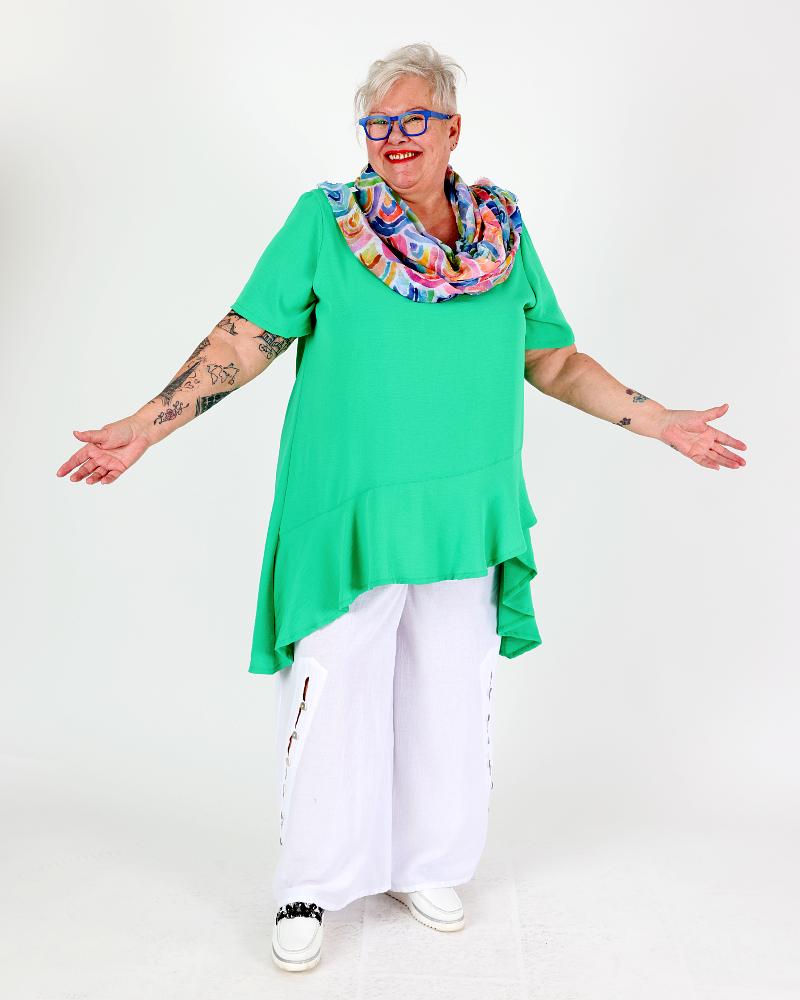 Dallas White Palazzo Pants - Oh my Gauze!