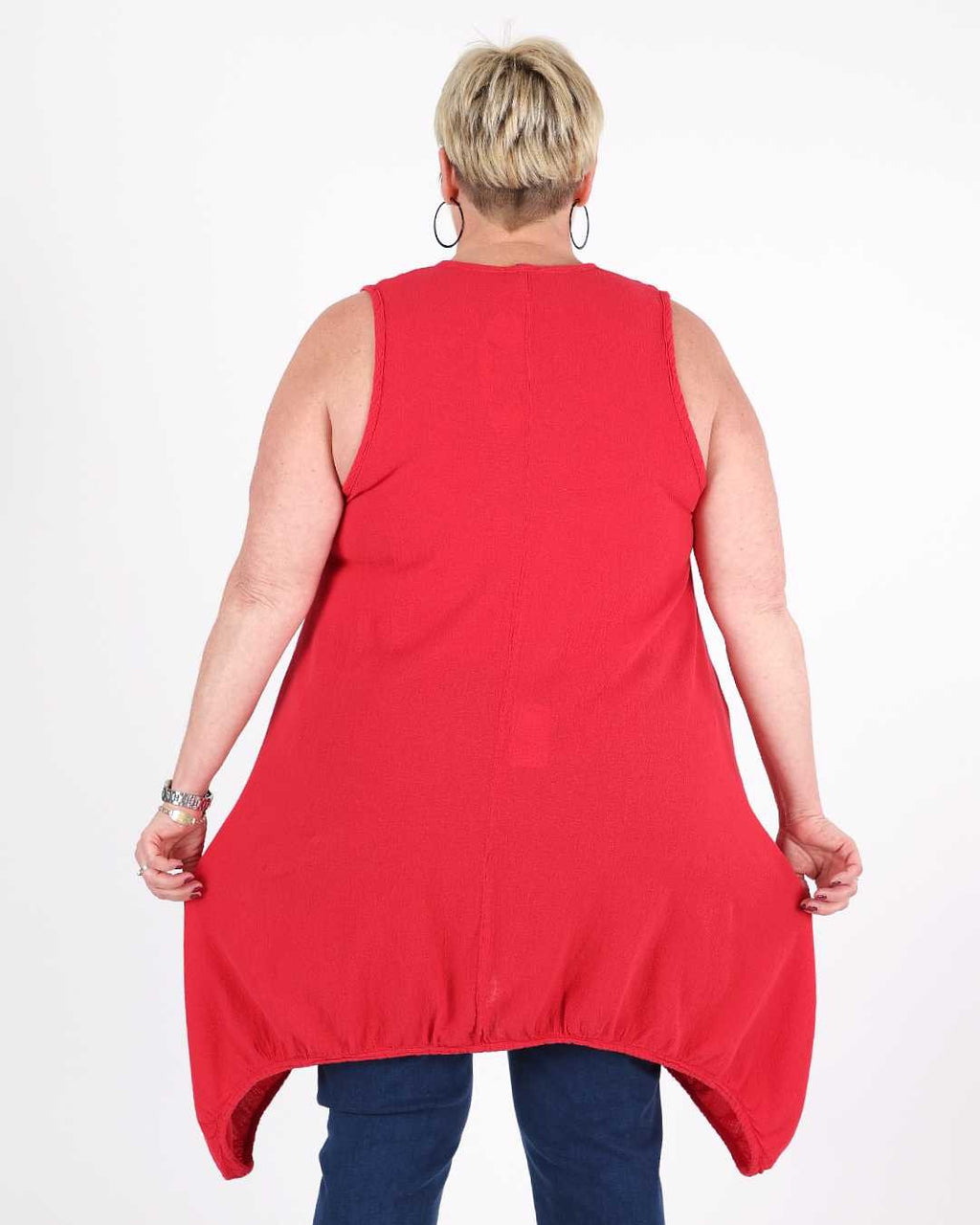 Brad Tunic Red - Oh my Gauze!