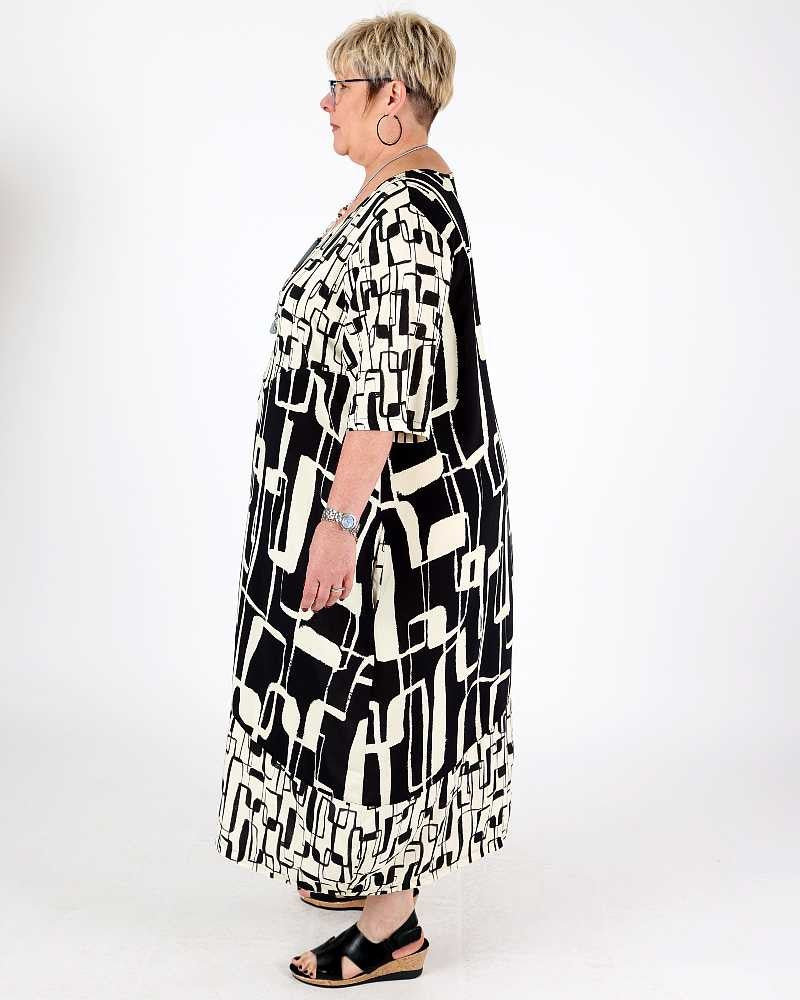 Black and White Nectarine Dress - G!Ozé