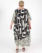 Black and White Nectarine Dress - G!Ozé