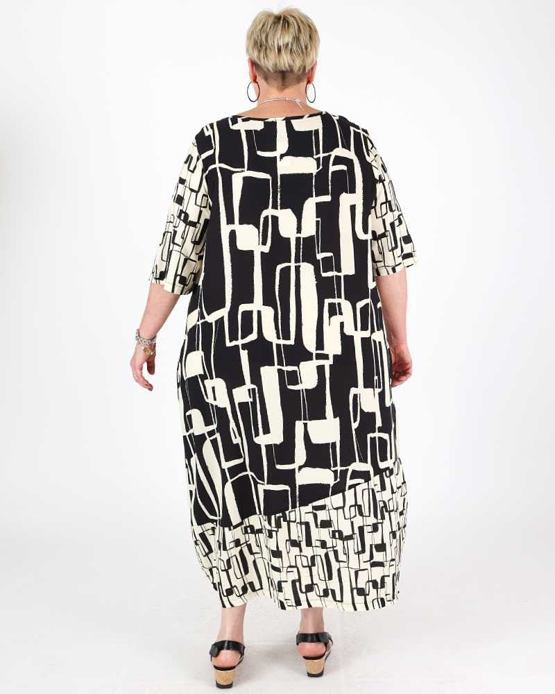 Black and White Nectarine Dress - G!Ozé