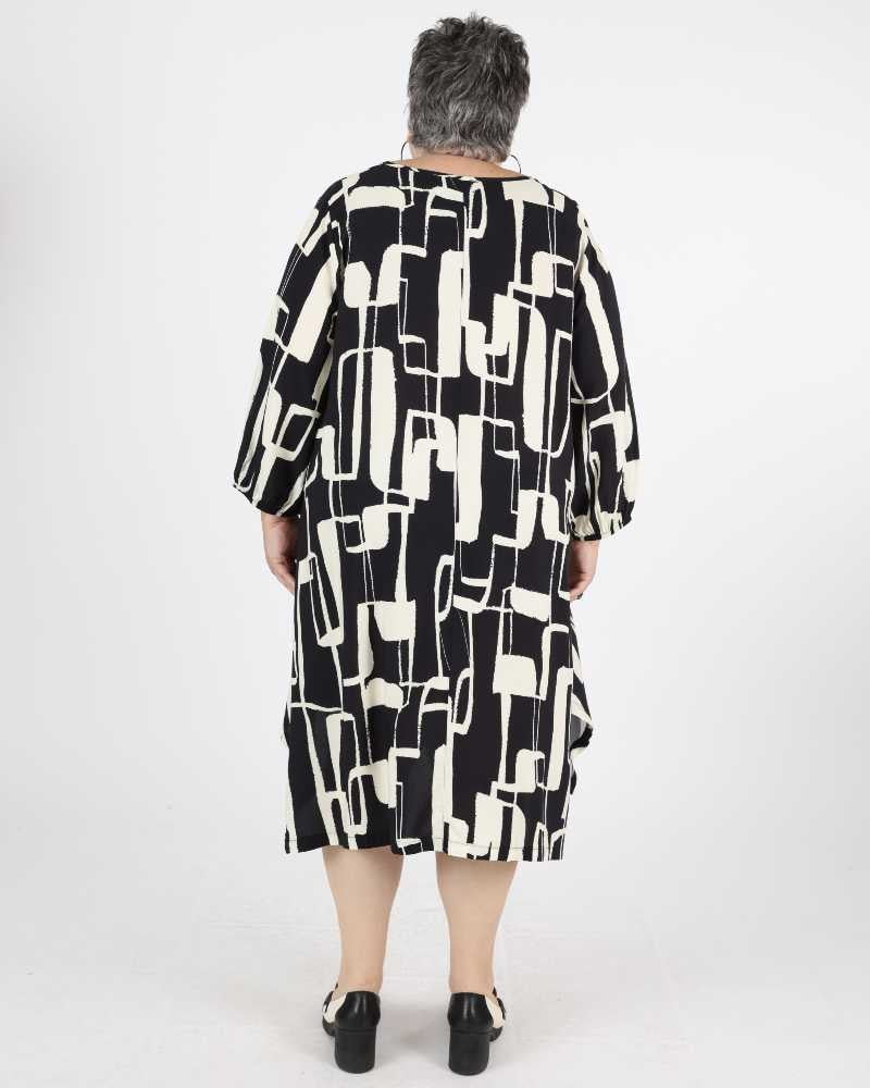 Black & White Dress Mother-of-pearl - G!Ozé