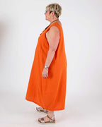 Niac Orange Dress - G!Ozé