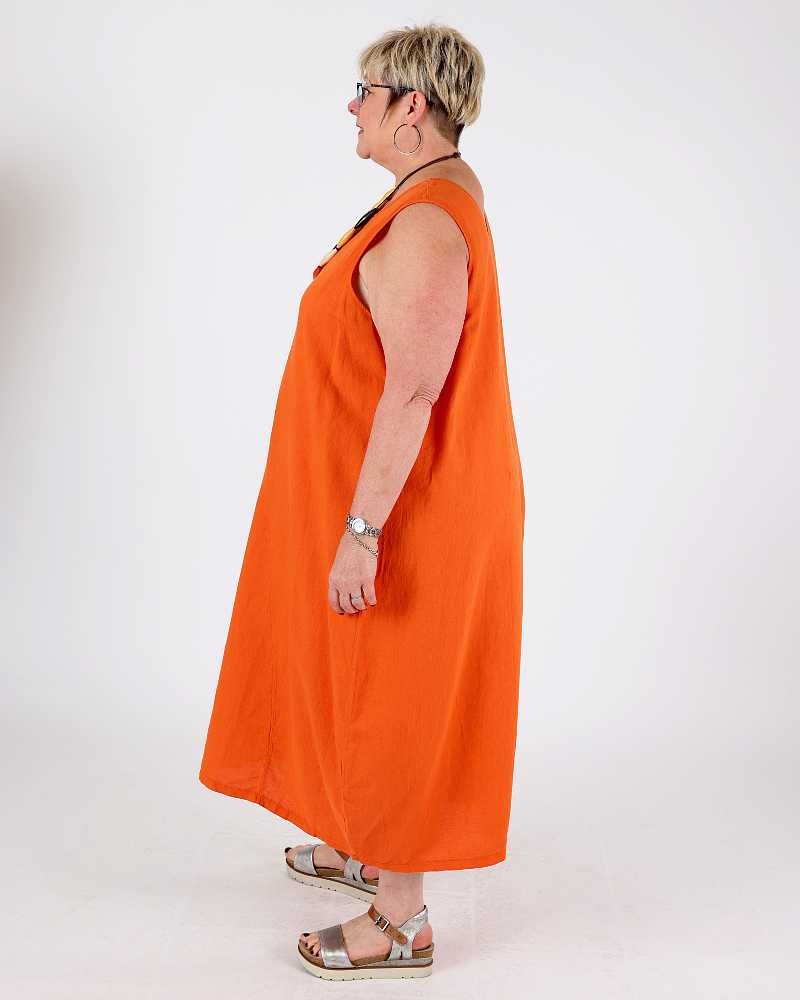 Niac Orange Dress - G!Ozé