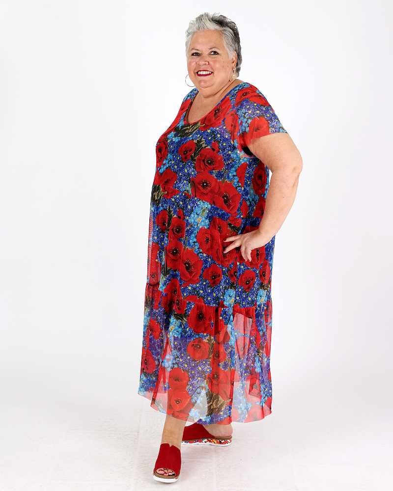 Coquelicot Mesh Dress - Maloka