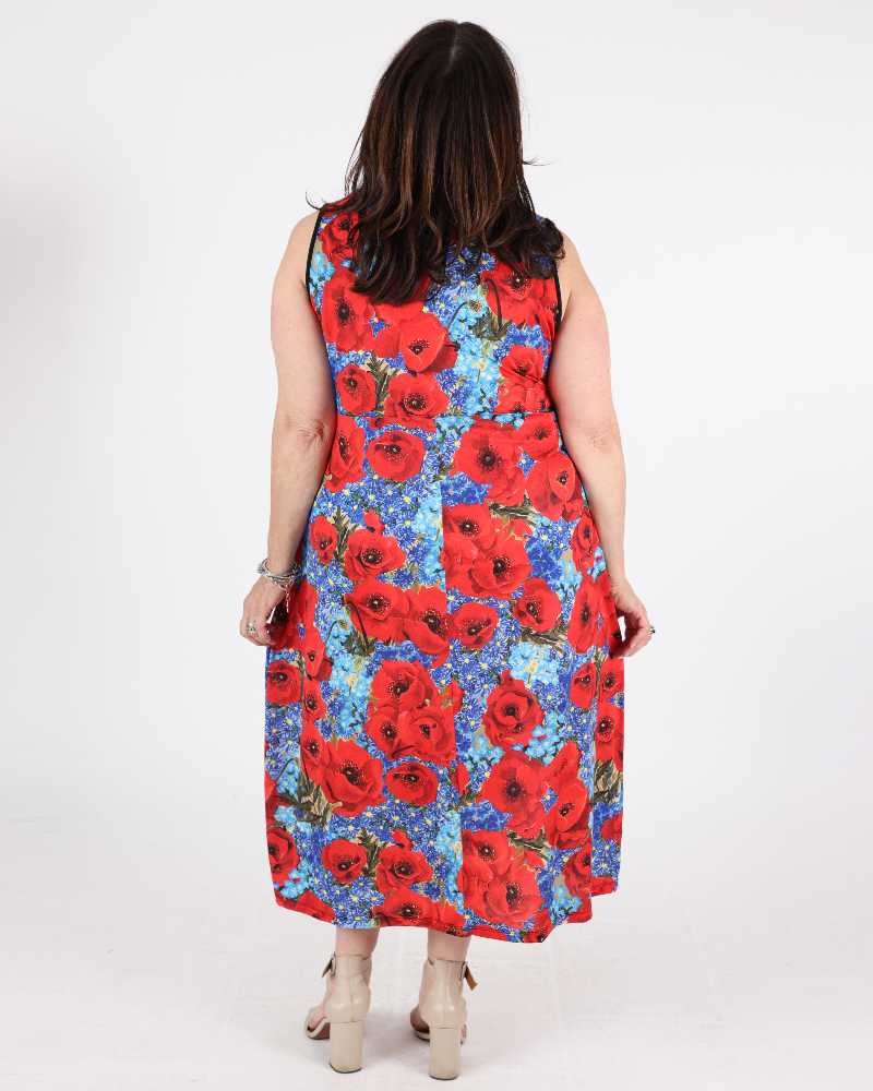 Angie Poppy Dress - Maloka