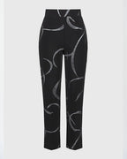 Silky Knit Abstract Print Pull-On Pants - Joseph Ribkoff