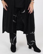 Silky Knit Abstract Print Pull-On Pants - Joseph Ribkoff