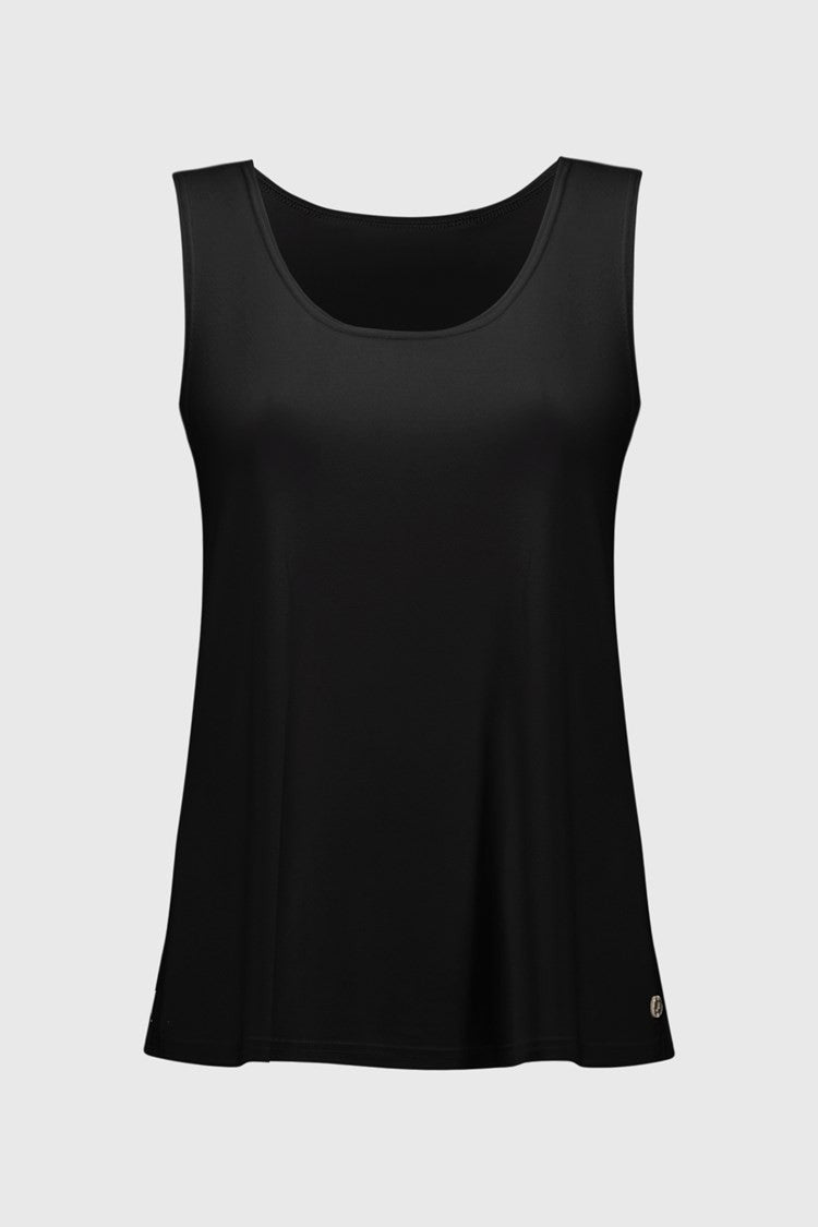 Ribkoff Round Neck Satin Knit Cami