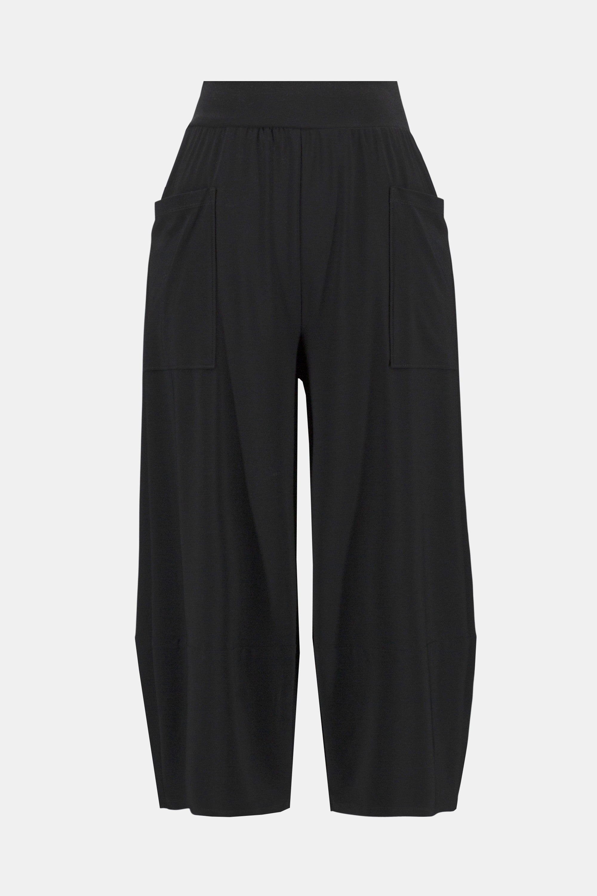 Silky knit pant with navy shaping waistband - Joseph Ribkoff
