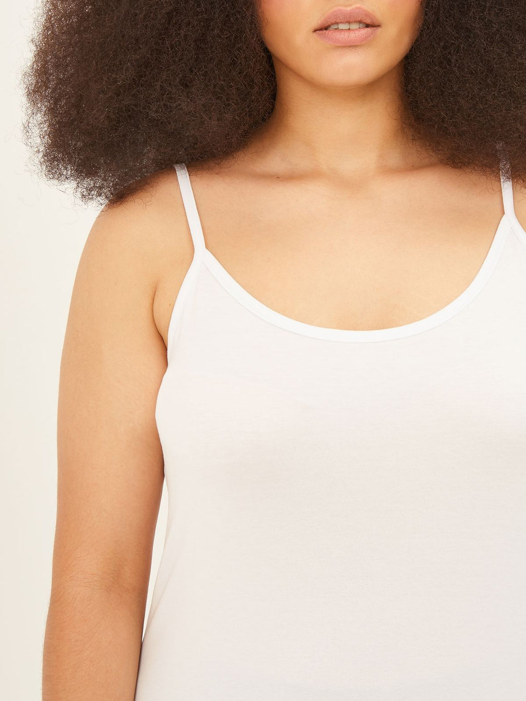 Basic white viscose tank top _ Matt