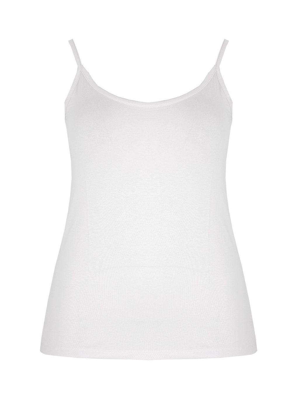 Basic white viscose tank top _ Matt