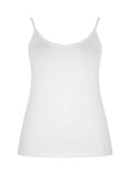 Basic white viscose tank top _ Matt
