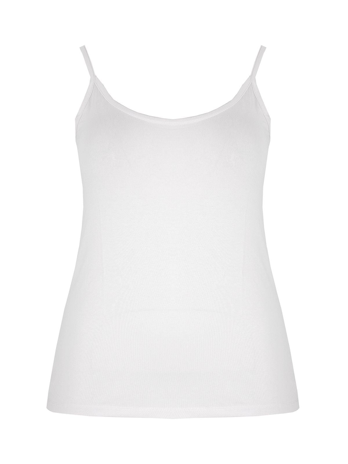Basic white viscose tank top _ Matt