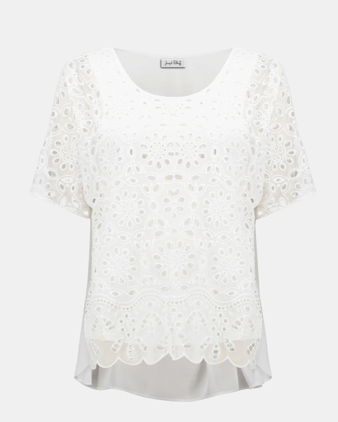 Embroidered Georgette Boxy Top - Joseph Ribkoff
