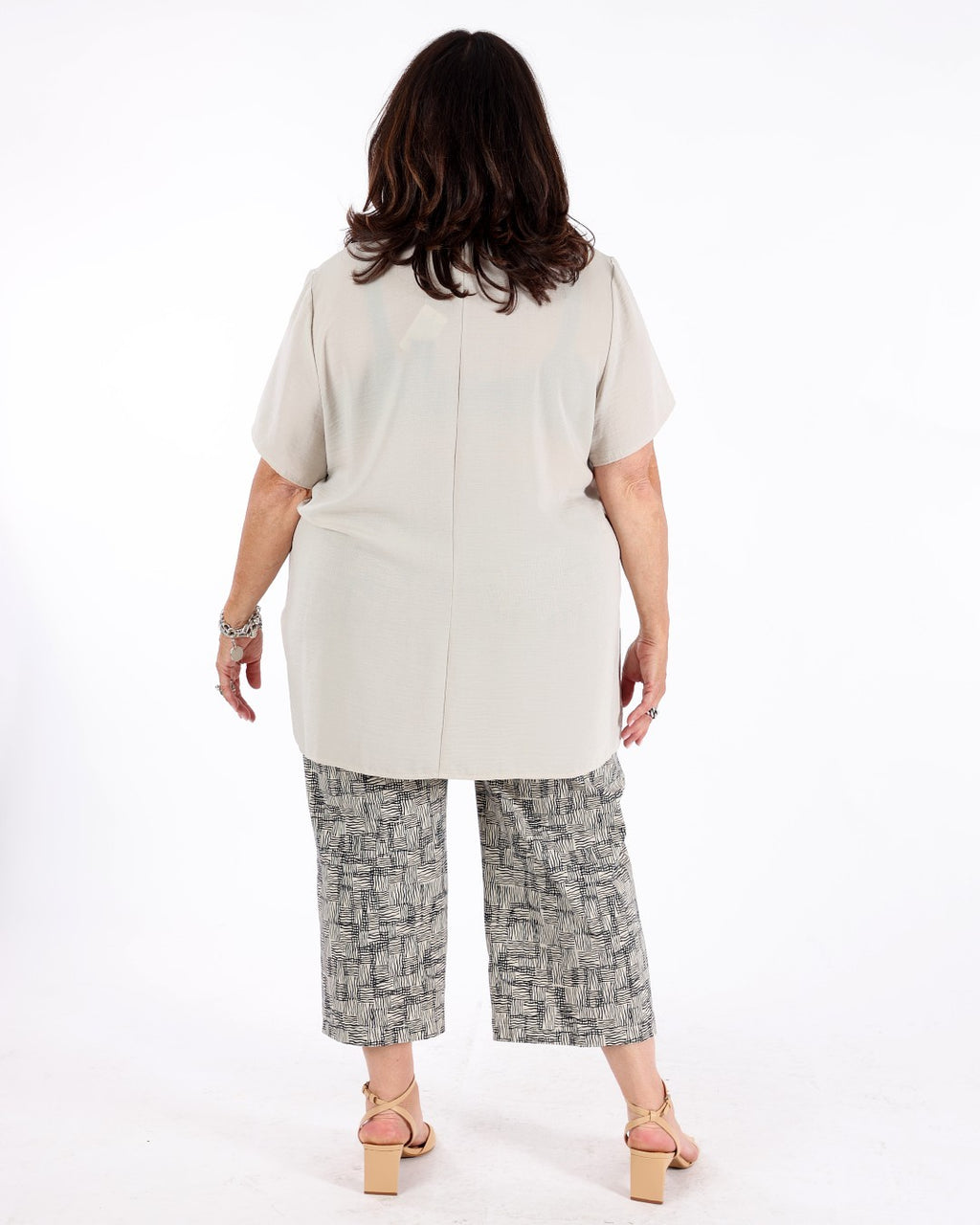 Gauze Asymmetrical Boxy Top - Joseph Ribkoff
