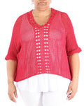 Red Watermelon Sweater - Marie la Lune