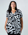 Draped Top - Black LABB