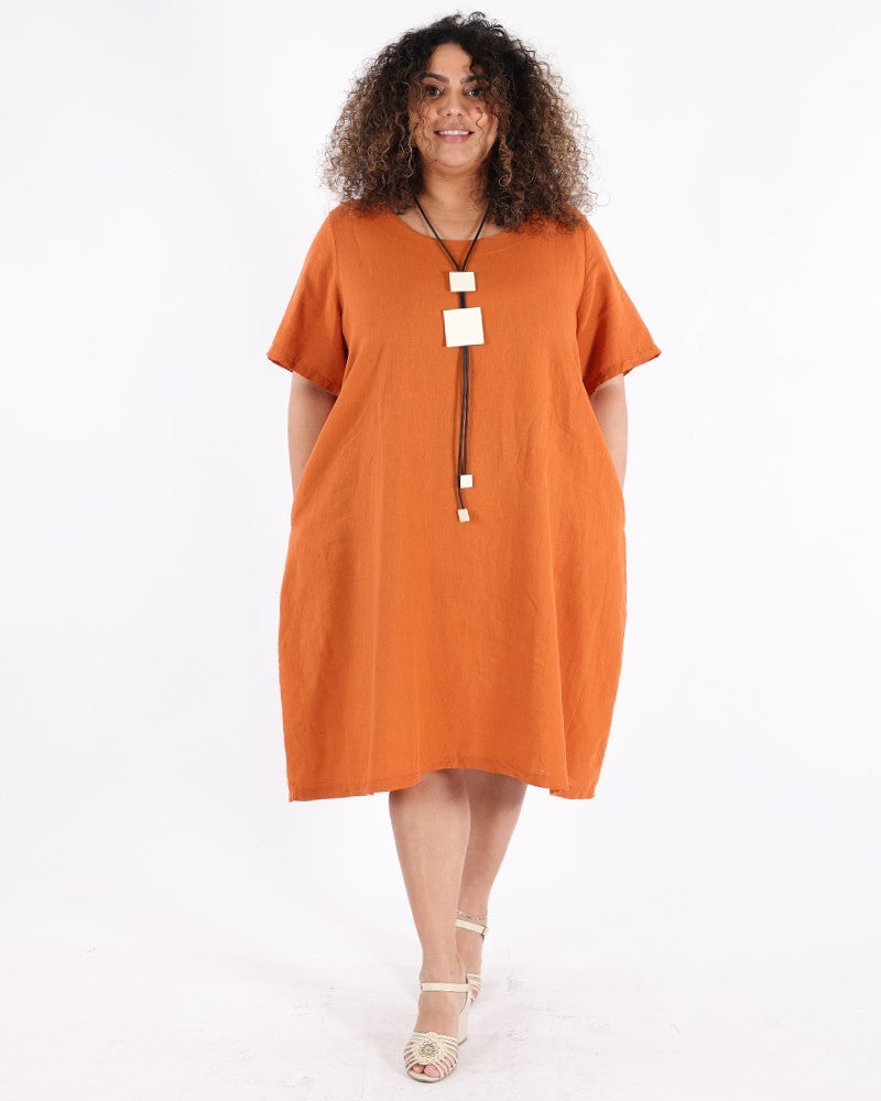 Orange Roman Dress - G!Ozé