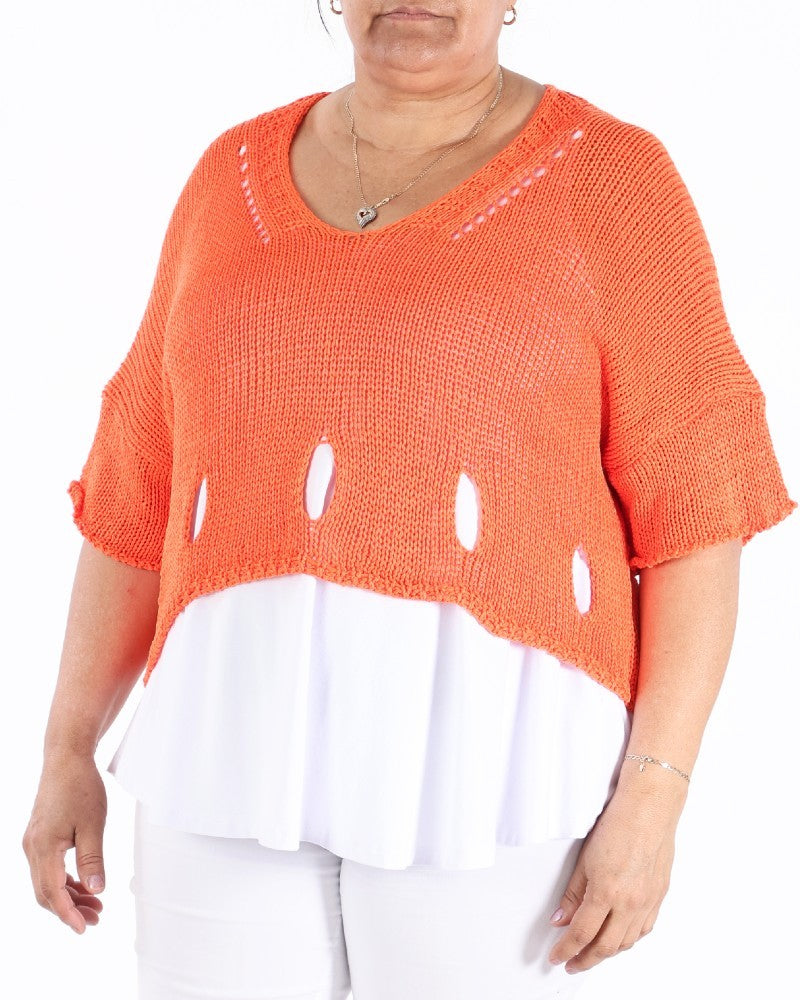 Orange Cherry Sweater - Marie the Moon