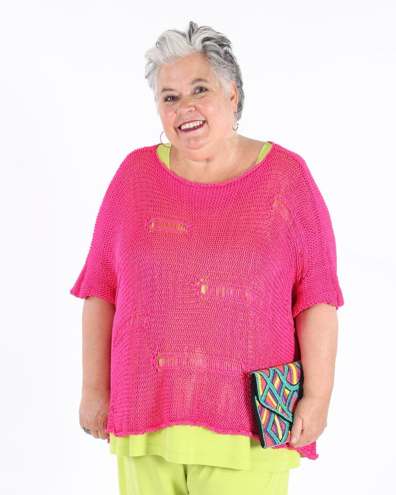 Fuchsia banana sweater - Marie la Lune