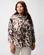 Sweater Knit Animal Print Tunic - Joseph Ribkoff