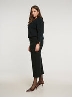 Agape Black Pants - Matte