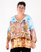 Roma V Neck Tee - Parsley & Sage