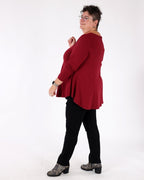 red basic long-sleeved top - Matt