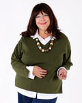 Khaki Cistus sweater - Dull