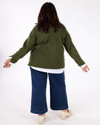 Khaki Cistus sweater - Dull