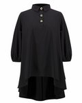 Stretch Poplin High-Low Flared Tunic - Joseph Ribkoff