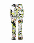 Joseph Ribkoff Tropical Print Millennium Pull-On Pant with Mesh Detail