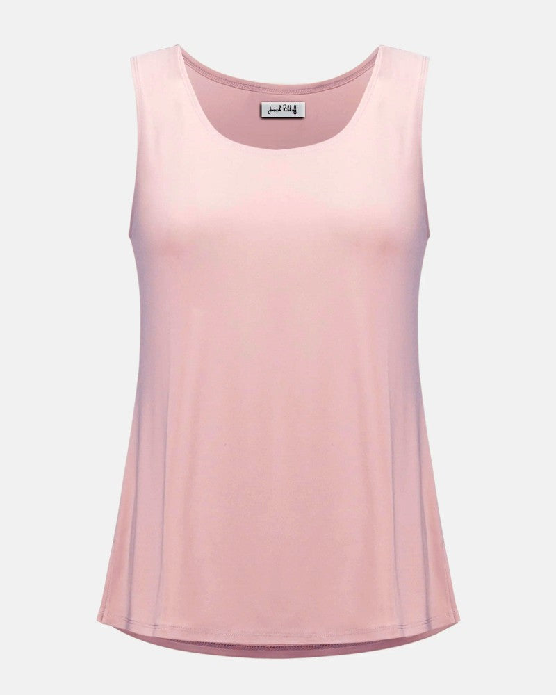 Silky knit camisole with rounded neckline petal pink - Joseph Ribkoff