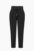 Silky Knit Pull-On Jogger Pants with Black Drawstring - Joseph Ribkoff