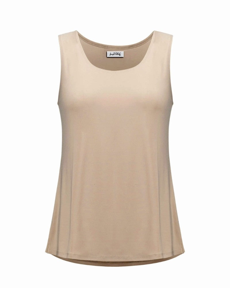 Silky Knit Scoop Neck Camisole Parchment - Joseph Ribkoff