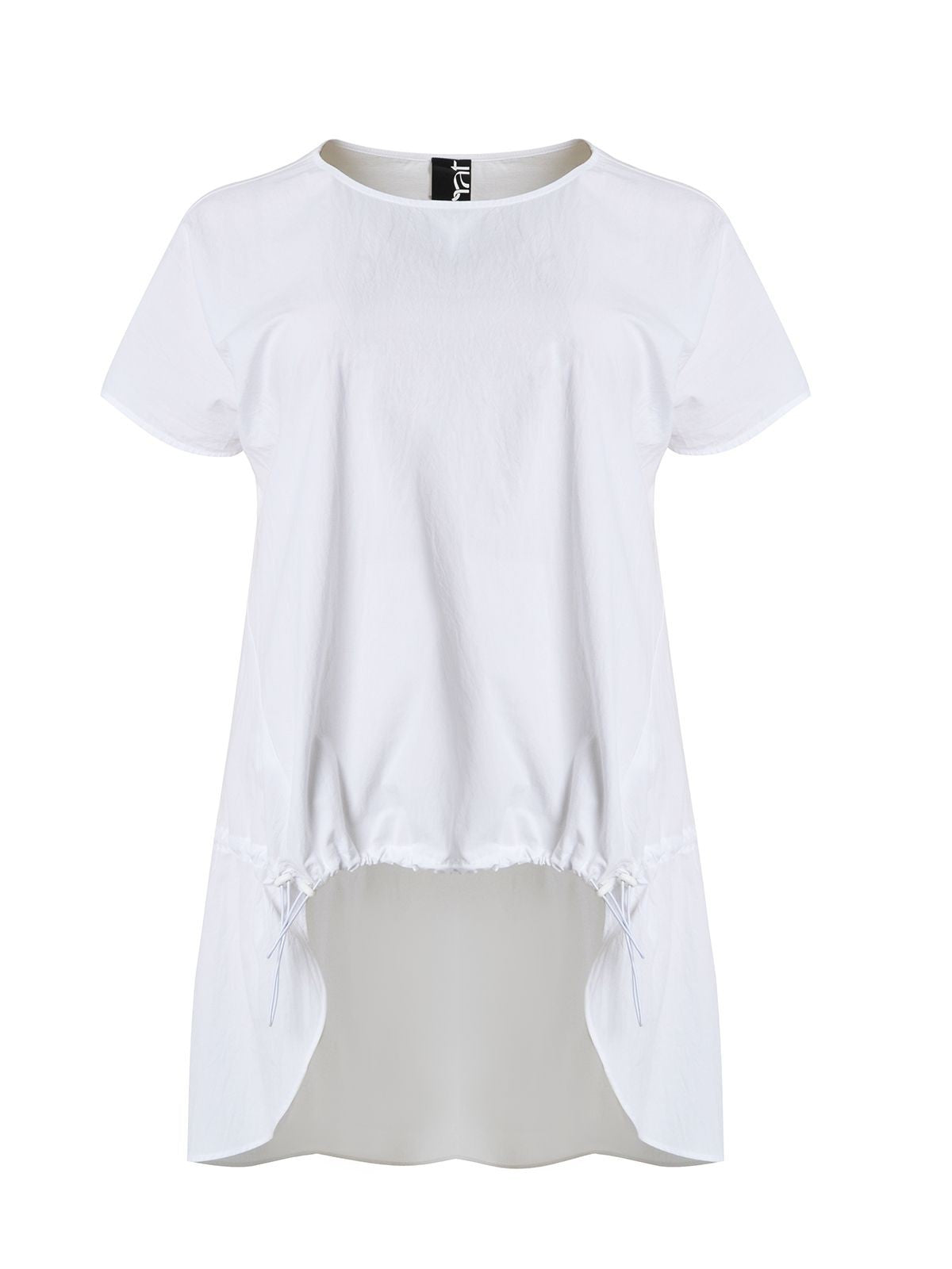 Short-sleeved cotton and poplin T-shirt – Mat