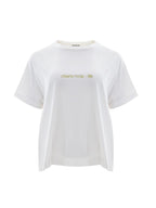 Cotton white t-shirt with raglan sleeves - Mat
