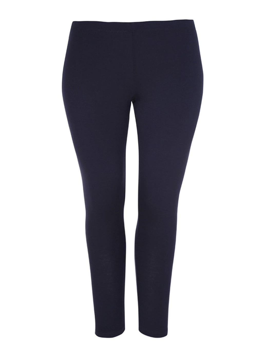 Navy Blue Basic Viscose Leggings - Matt