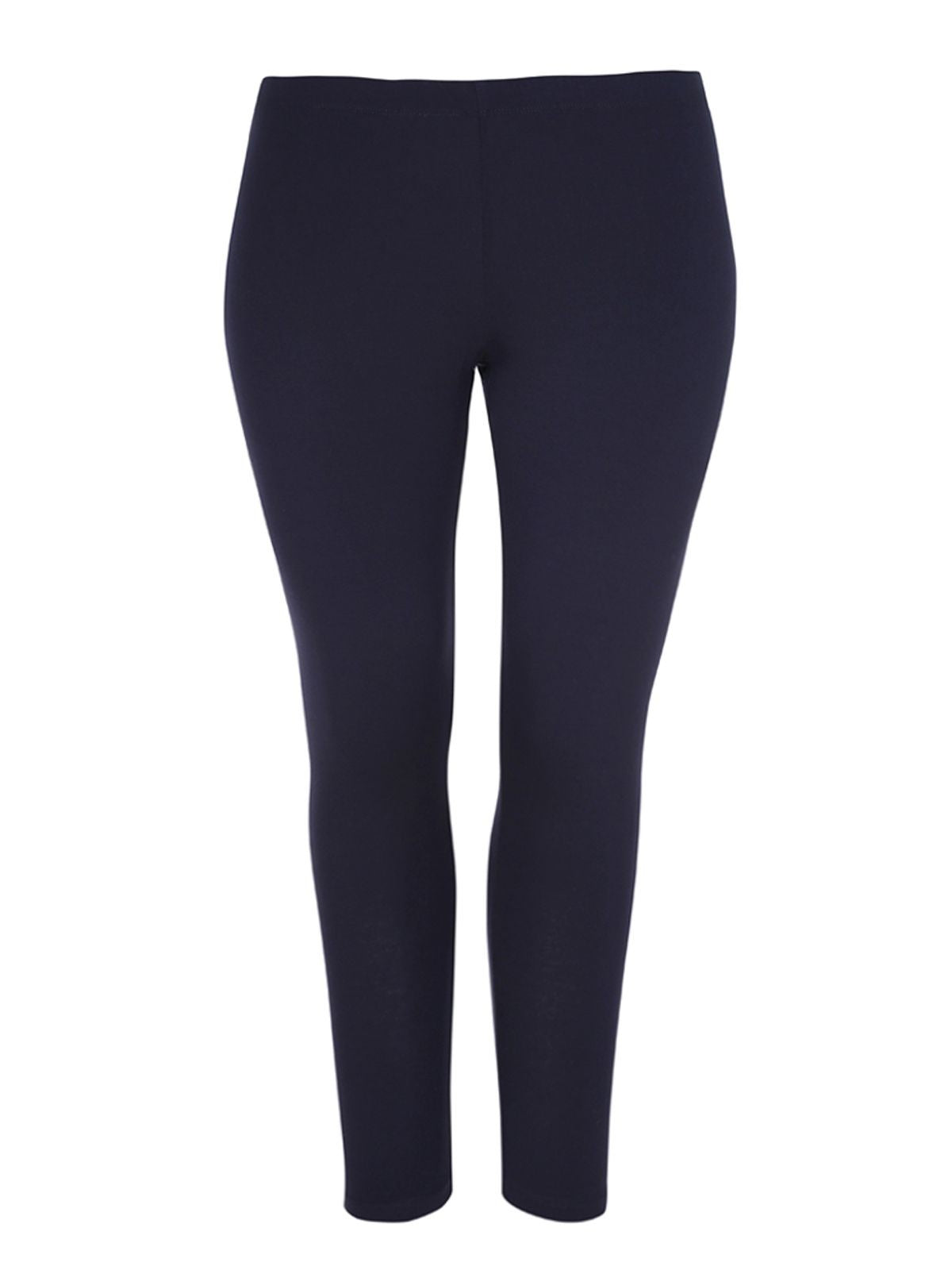 Navy Blue Basic Viscose Leggings - Matt