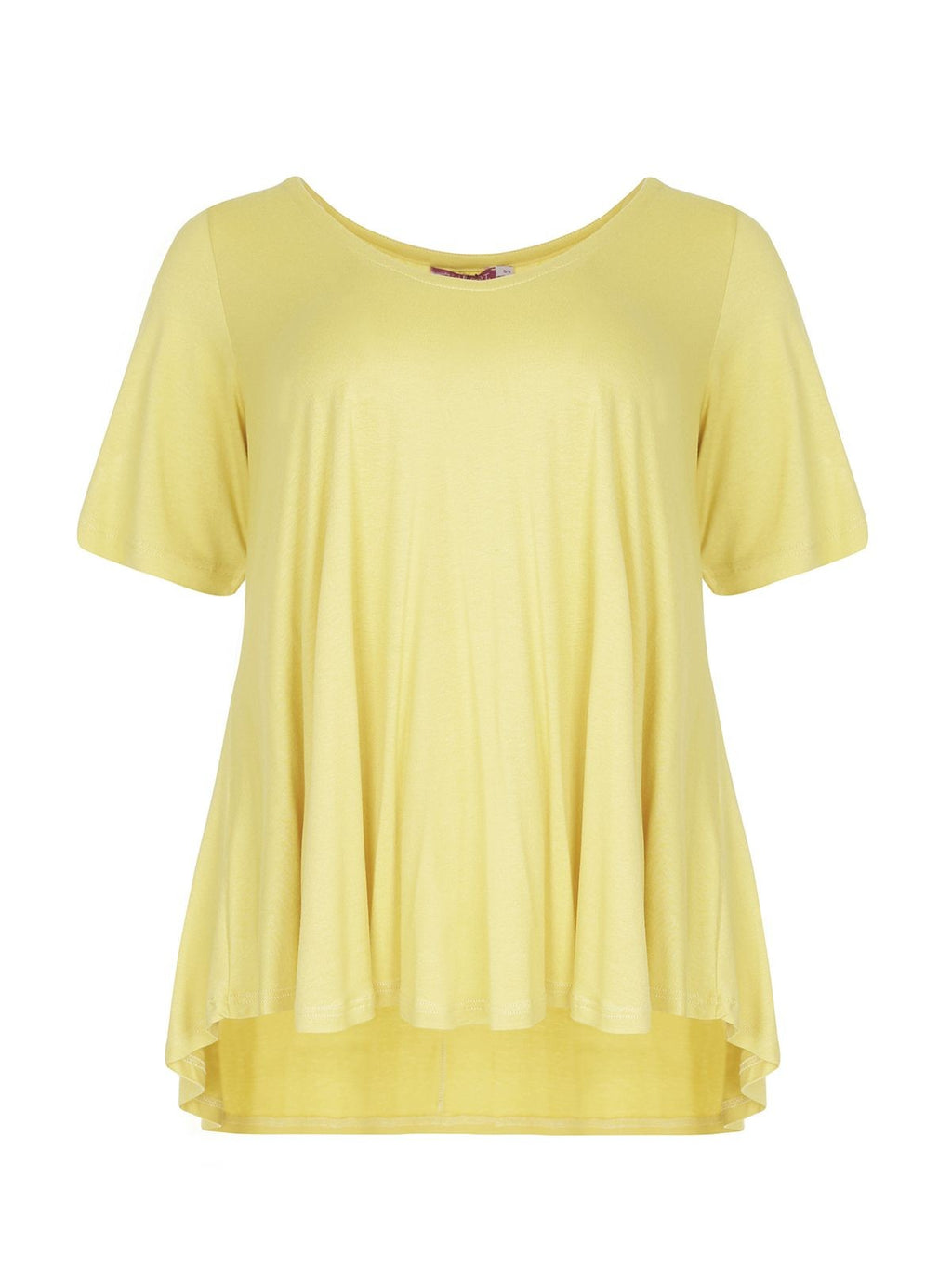 Basic curve hem yellow top - Matt