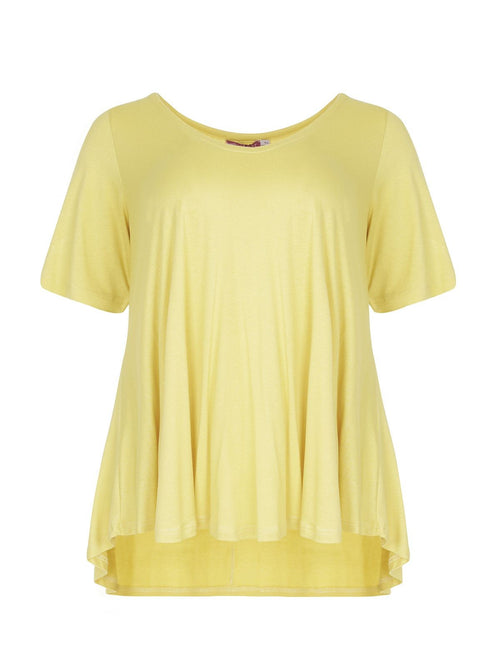 Basic curve hem yellow top - Matt