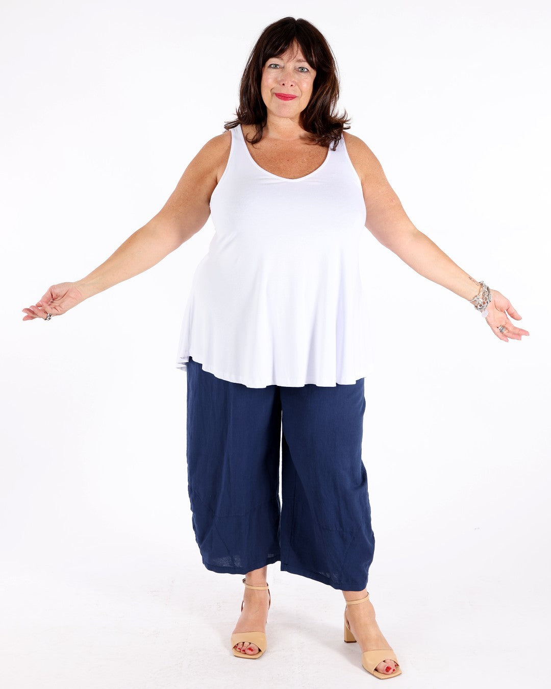 Basic white tank top - Mat