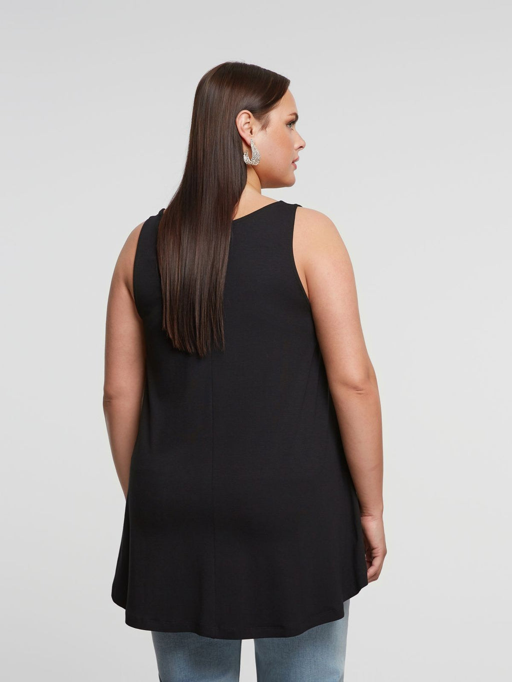 Basic black tank top - Matte