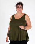 Basic khaki tank top - Matt