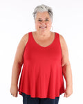 Basic red tank top - Matte