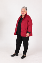 Veste matelassée réversible Bordeaux et Noir – Parsley & Sage